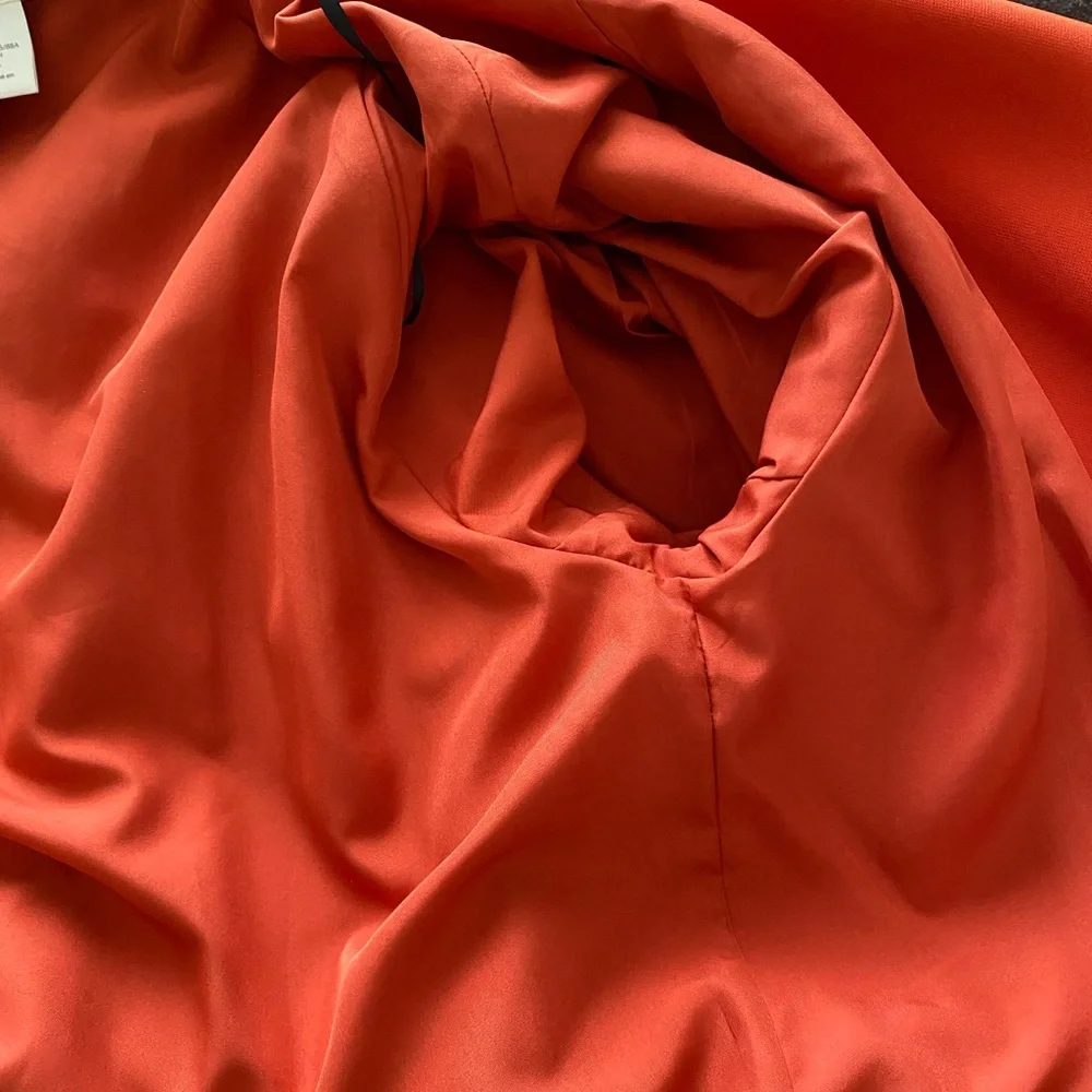 H&M Women's Orange Trench Coat New - Picture 8 of 9